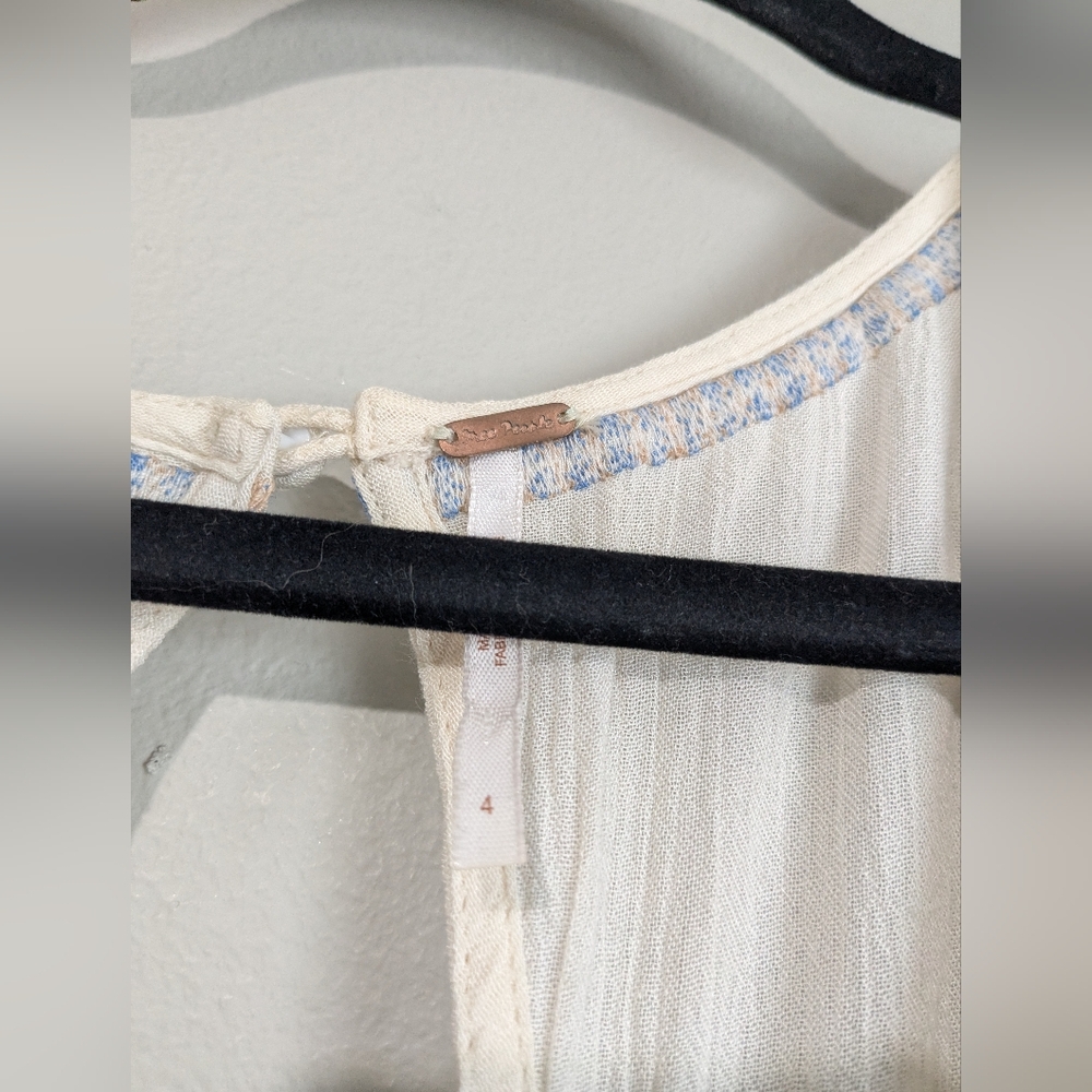 Free People Desert Winds Embroidered Boho Maxi Dress 4 - Picture 16 of 16